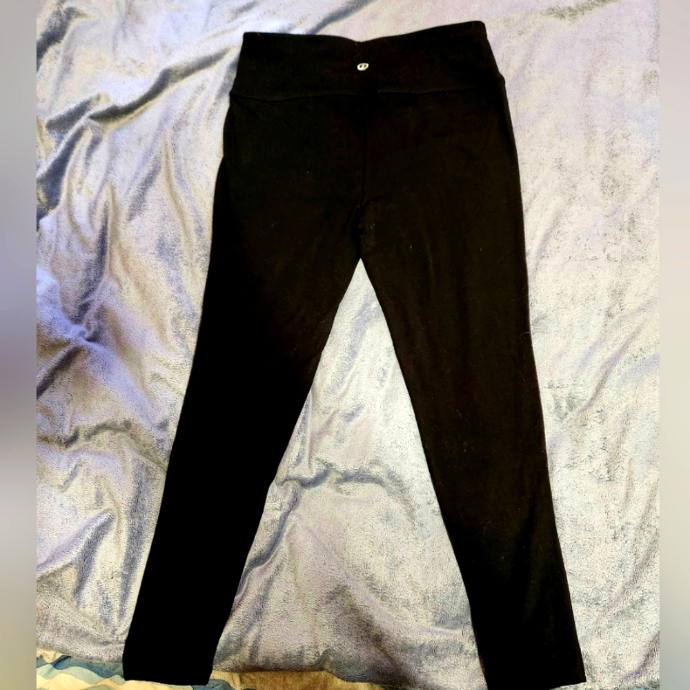 Spalding Black Cotton Leggings